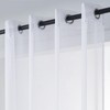 CUTEWIND Curtains with Eyelets, Living Room, Semi-Transparent, Voile Polyester Eyelet