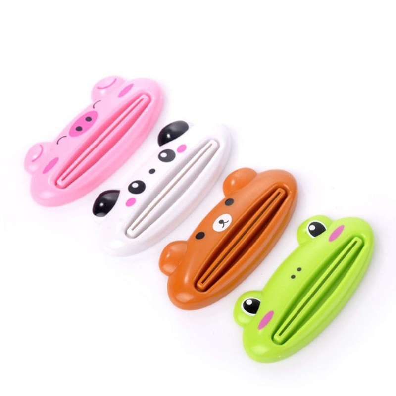 Bathroom Home Tube Squeezer Easy Cartoon Toothpaste Dispenser Rolling Holder