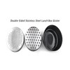 AIMALL Double-Sided Stainless Steel Lunch Box Grater with Storage Container