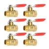 VIKKSAER 6 Pcs Ball Valve, 1/4" Heavy Duty Ball Valve