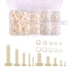 Hotusi M2 M2.5 M3 M4 M5 (Total 270pcs) Nylon Screw/Nut/Washer