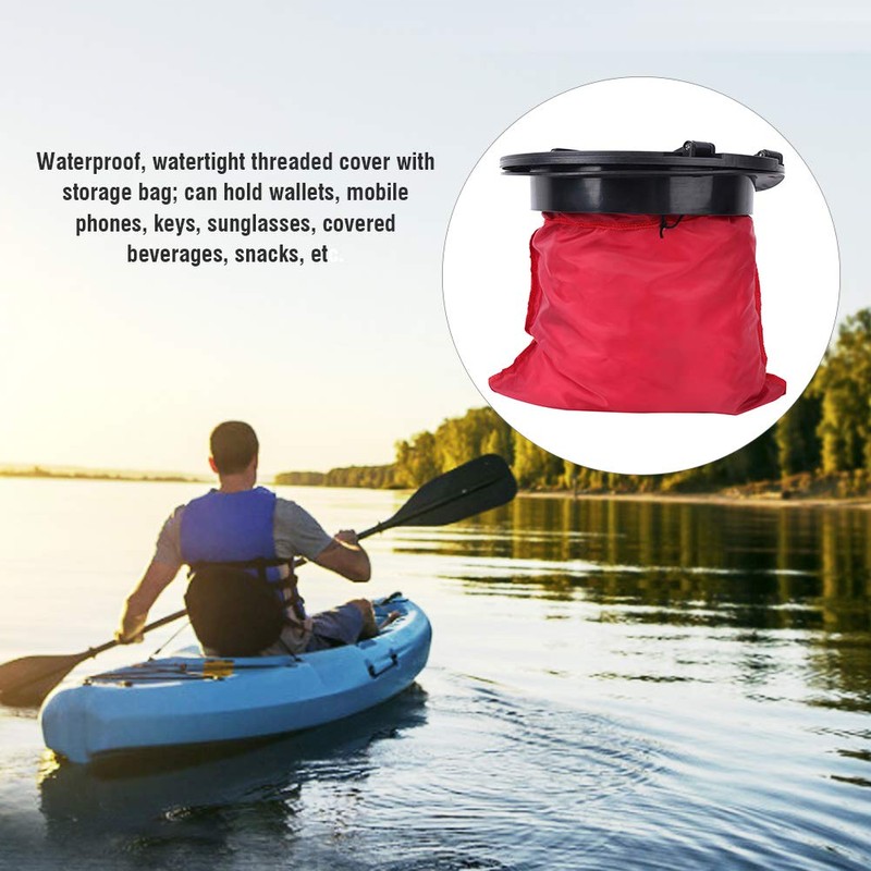 Kayak Hatch Cover 9IN Standard Round Compartment Cover Kit ABS