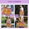 Popcorn Box Canvas Tote Bag, Cute Novelty Reusable Shopping and
