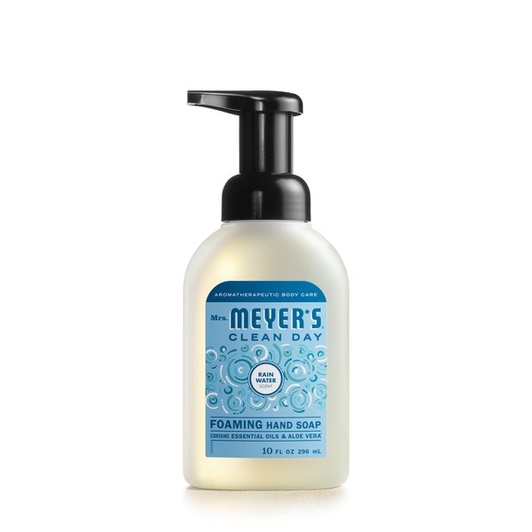 Mrs. Meyer's Foaming Hand Soap, Biodegradable Formula, Rain Water, 10 oz