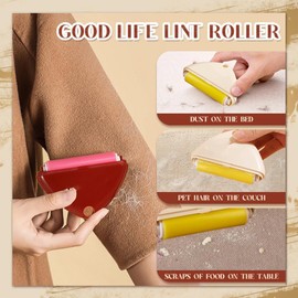 Eptchn Handyroller, Eptchn Handy Roller, Roller Cover Dustproof Washable Lint Remover, Reusable Lint Roller, Mini Lint Roller Pet Hair Roller Lint Remover for Clothes, Furniture, Dog & Cat Hair (4)