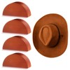 4 Pack Cowboy Hat Rack Holder, Retro Wooden Hat Hanger