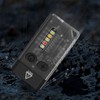 Mini Flashlight Portable Rechargeable Buzzer Alarm Keychain Light for Camping