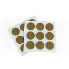 Furndiy Felt Furniture Pads for Hardwood Floors, Self-Adhesive Felt Pad for Chairs & Seat Legs, Easy Slide, Anti Scratch, Noise Stopper, Bumper & Buffer, Floor Protection - Based in USA - 1.1" x 18Pcs