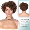Hanne Fashion Short Curly Human Hair Wig for Black Women
