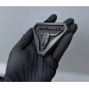 UsaStandard 2x Car Fender Badlands Long Horn Emblem Badge Black