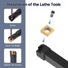 Lathe Turning Tool Set, 8mm Shank Metal Lathe 7-Piece Lathe