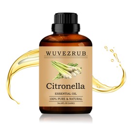 Wuvezrub Wuvezrub Citronella Essential Oil 240ML - 100% Pure and Natural Oils for Aromatherapy Diffuser - 8 Fl Oz/Citronella