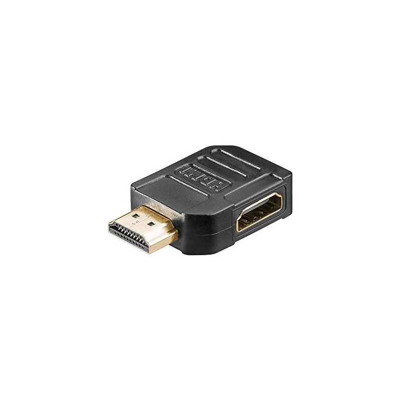 Wentronic 51725-GB Right Angle 270° HDMI Jack to HDMI Plug