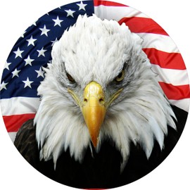 Eagle with American Flag backgroundSpare Tire Cover with Back UP Camera (Select Popular Sizes from Drop Down menu or Contact us