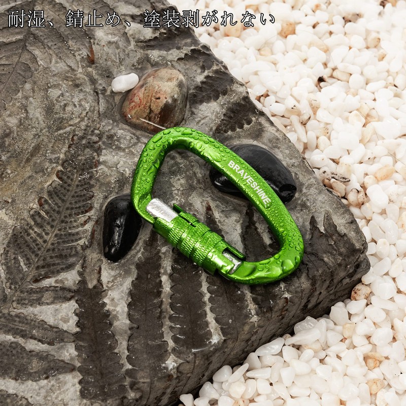 Carabiner 12KN Auto-lock BRAVESHINE Load Capacity 1,200 kg Locking Carabiner