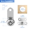 Sissinda Cam Locks RV Storage Locks Keyed Alike, 1-1/2” Fits