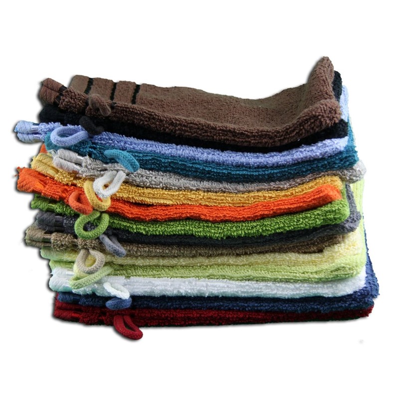 Gözze - Bath/Shower Glove/Mitt, Set of 4, Berlin, 100% Cotton,
