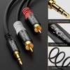 Mygatti Klinke 3,5mm auf Cinch Kabel 5 Meter,2 RCA Stecker