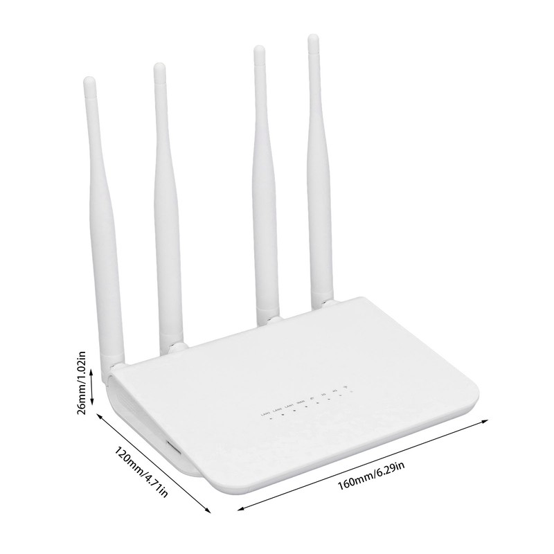 4G LTE Wireless Router with SIM Card Slot 4 Antennas