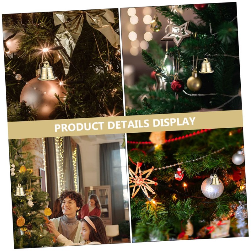 Ipetboom 1Pc Golden Brass Jingle Bell Christmas Party Decoration Craft