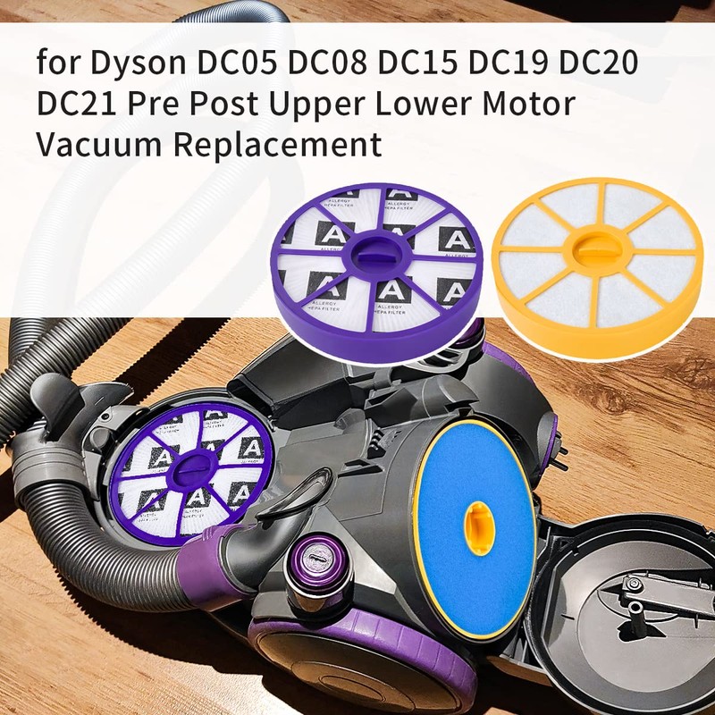FFYan Front & Back HEPA Filter Kit for Dyson DC05