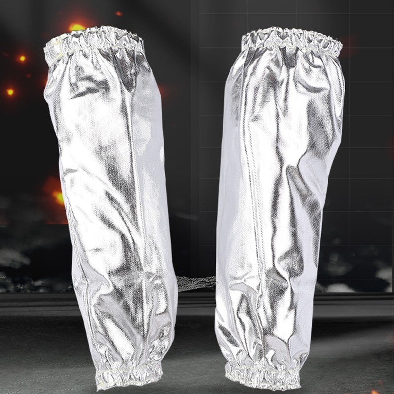1 Pair Arm Oversleeves Insulated High Temperature Resistant Aluminum Foil