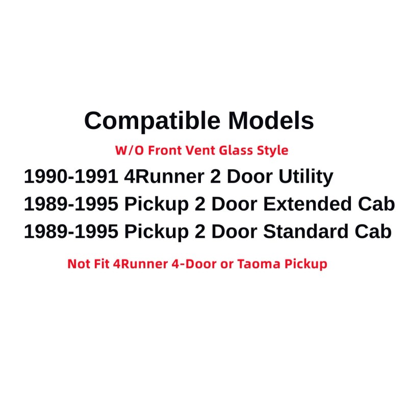 NAGD Fits 1989-1995 Toyota Pickup Truck Driver Side Front Door
