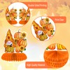 9 Pcs Autumn Thanksgiving Honeycomb Centerpiece Fall Paper Table Decorations
