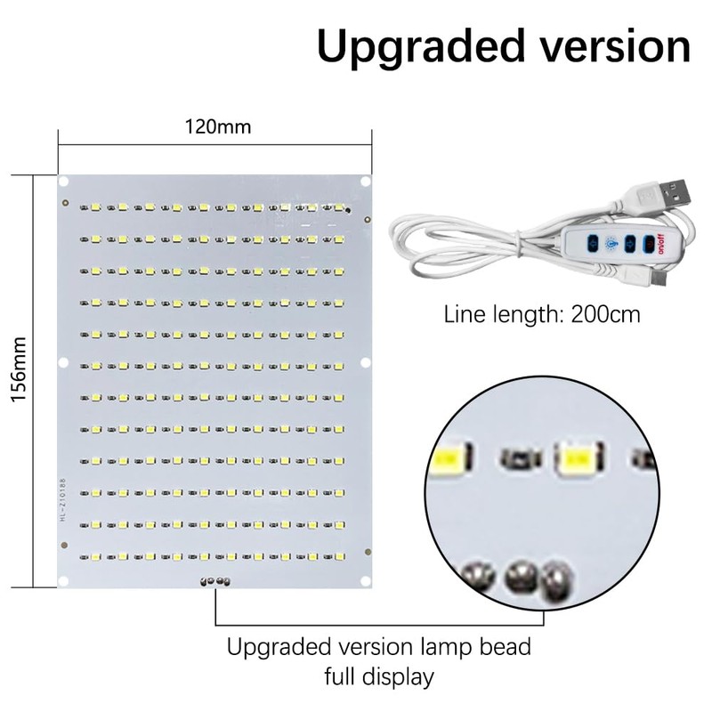 Upgrated for Bambu CMYK Lithophane LED Backlight Board Kit, 120