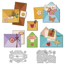 DELORIGIN Cutting Dies for Folded Envelopes Card Making Cutting Dies Made of Carbon Steel Cutting Dies Scrapbooking Embossing Template for Crafts Making Albums Invitation Decor