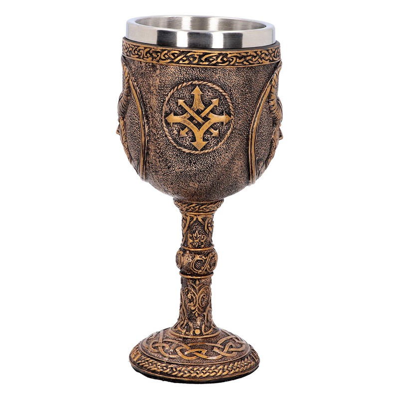 Nemesis Now D4718P9 Loki Goblet 17cm, Resin w. Stainless Steel
