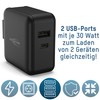 ANSMANN Travel USB Charger 30 W Fast Charge Universal Travel