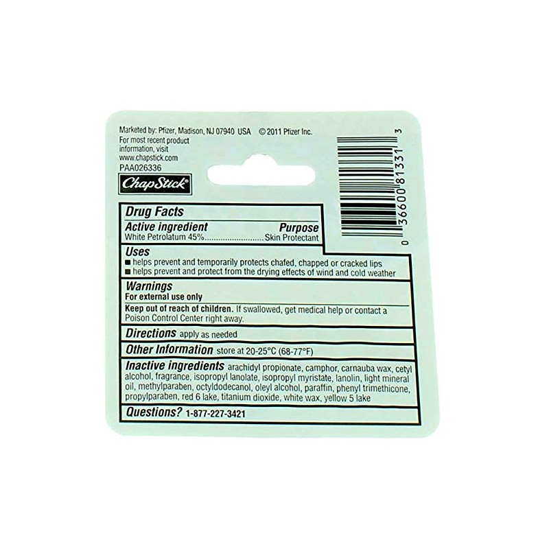 Chapstk Regular Size .15z Chapstick Regular .15oz