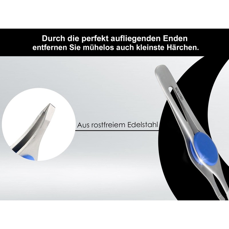 Slant Tweezers Tweezers Soft Grip Stainless Steel