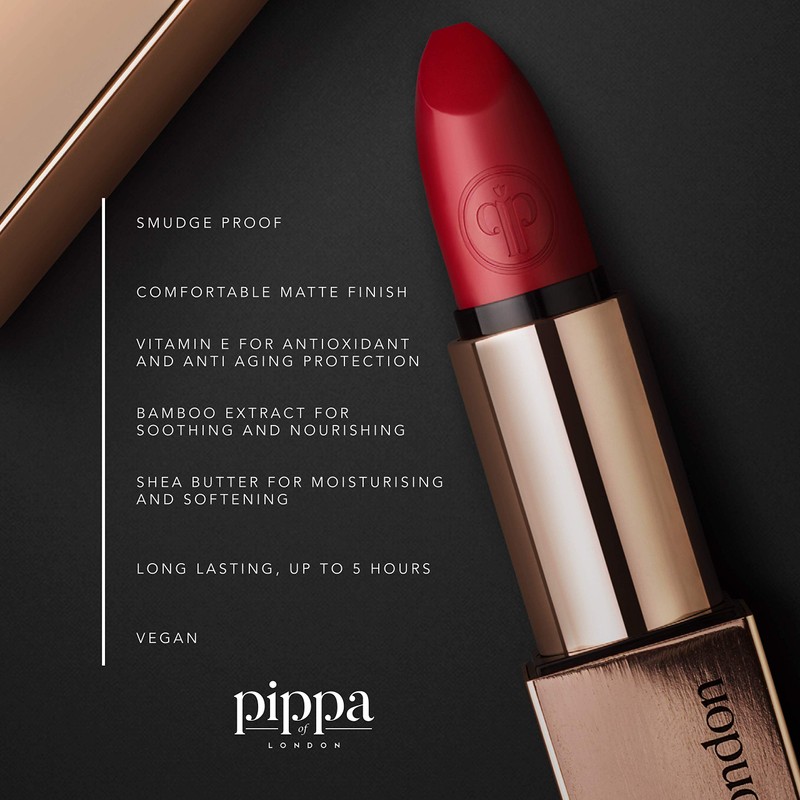 Pippa of London Envy Matte Lipstick Eclipse 428 Moisturising Lip