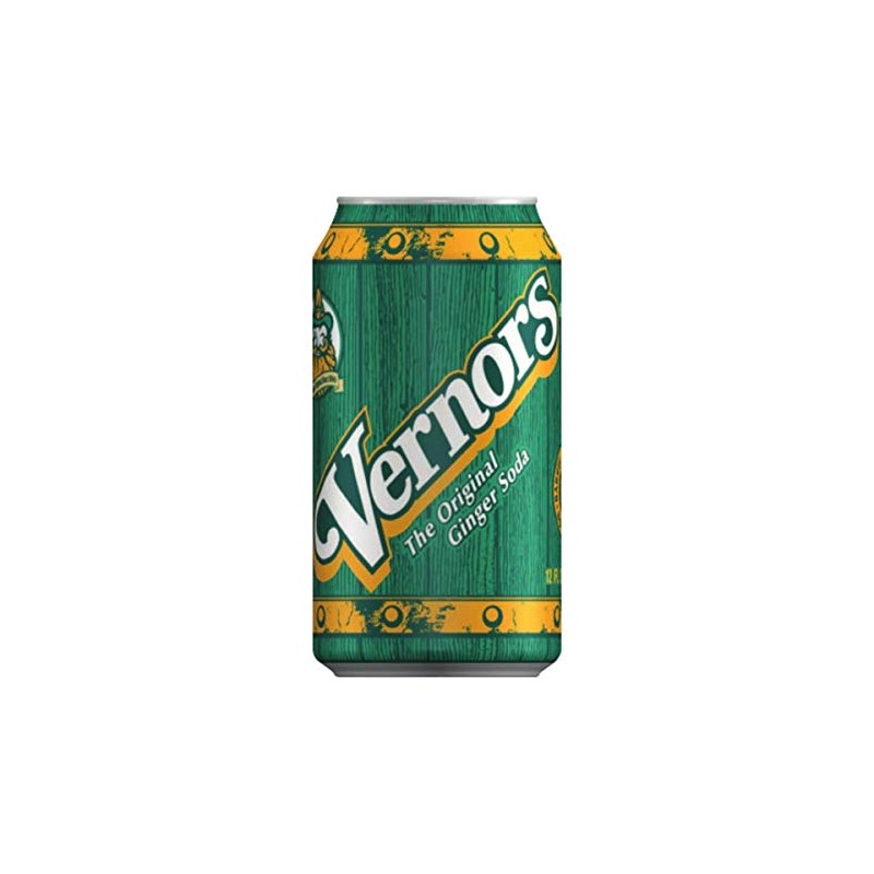 Vernors Ginger Soda, 12oz Can (Pack of 18, Total of