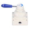Air Hand Valve Pneumatic Rotary Lever Flow Control 3 Position