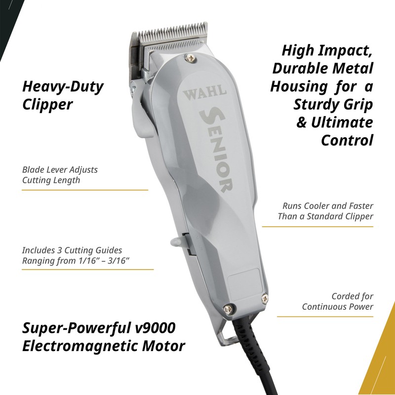 Wahl Professional Senior Corded Clipper Heavy Duty Tapering and Blending