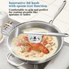 8 Inch Universal Pan Lid, Tempered Glass Lid for Frying