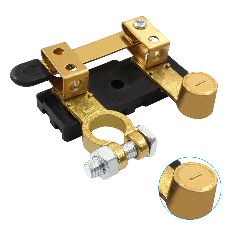 Jiozermi Battery Disconnect Switch, Heavy Duty Battery Shut Off Switch