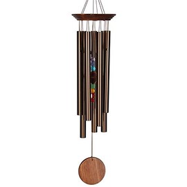 CC7LBR Woodstock Chakra Chime Large Bronze Woodstock Chakra Chime - Large Feng Shui, Entrance Chime, Wind Chime