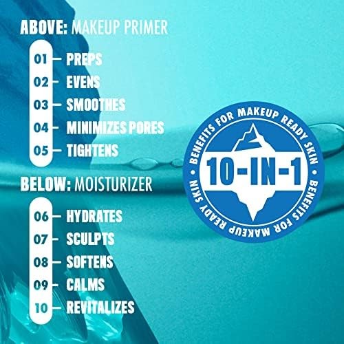 NYX PROFESSIONAL MAKEUP Face Freezie Primer refrescante  humectante, cuidado de la piel 10 en 1 para preparar el maquillaje