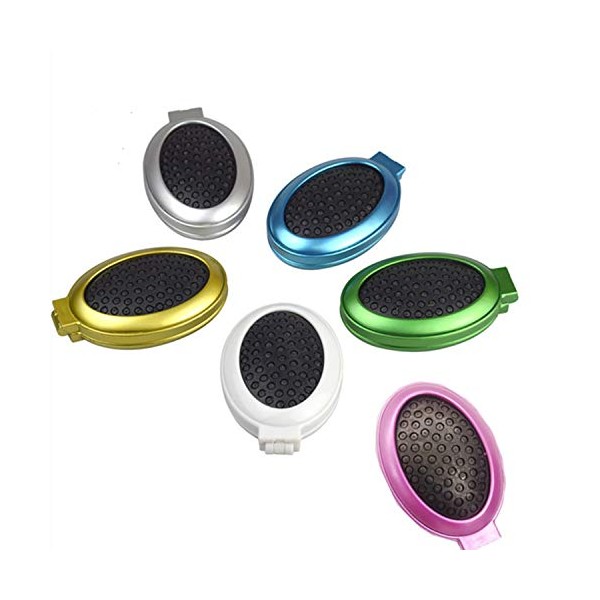 Balancy - cepillo para polvo de viaje ovalado con espejo