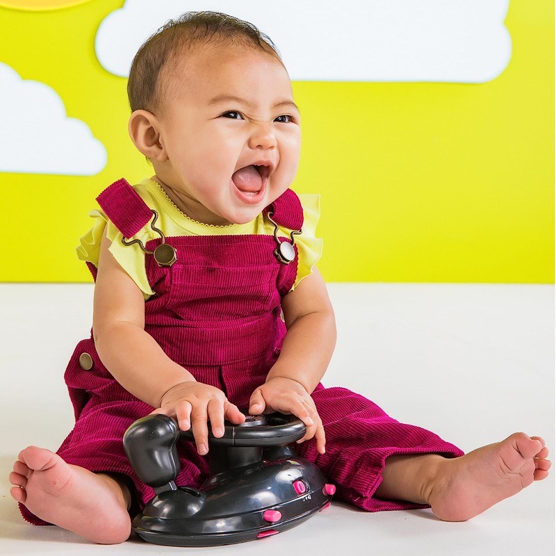 Bright Starts Ford Mustang 4-in-1 Pink Baby Activity Center &