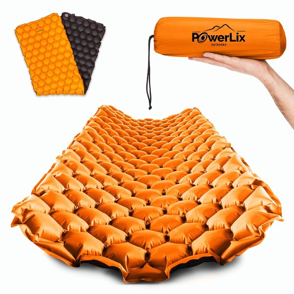 POWERLIX Ultralight Inflatable Camping Sleeping Pad - Compact and Lightweight