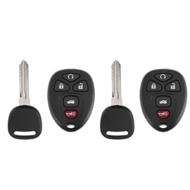 X AUTOHAUX KOBGT04A 315MHz Keyless Entry Remote Ignition Transponder Key Fob 5 Buttons for Chevy Malibu 2004-2012 for Pontiac G6 05-10 G5 07-09 Grand Prix 05-08 for Buick LaCrosse 05-09 2pcs