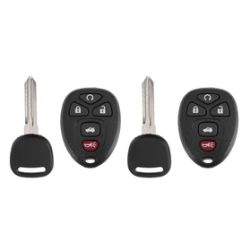 X AUTOHAUX KOBGT04A 315MHz Keyless Entry Remote Ignition Transponder Key Fob 5 Buttons for Chevy Malibu 2004-2012 for Pontiac G6 05-10 G5 07-09 Grand Prix 05-08 for Buick LaCrosse 05-09 2pcs