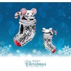 Yuscorai Festive Mouse & Stocking Charms Compatible for Bracelets and