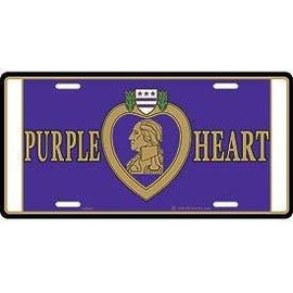 Purple Heart License Plate