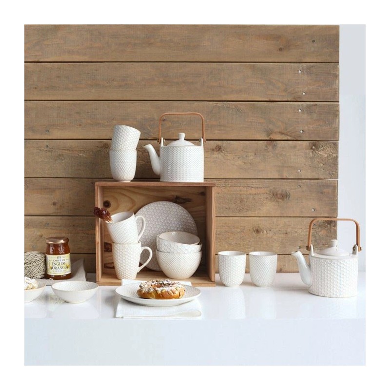 ASA Selection - Linna Tea Pot Piqué White with Strainer,